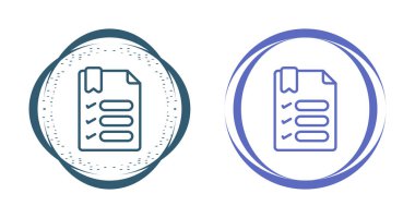 Beyaz Arkaplanda Modern Kontrol Listesi Simgesi, Basit Vektör Tasarımı 