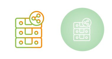 Sunucular web simgeleri vektör illüstrasyon tasarımı                   