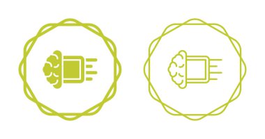 Modern satır biçiminde makine öğrenme simgesi