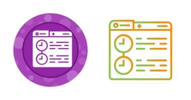 Web tarayıcı zaman çizgisi arayüzünü gösteren renkli simgeler