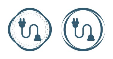 Dolgu simgeleri beyaz arkaplanda izole edildi. elektrik bağlantı konsepti vektör illüstrasyonu