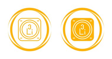 Kimyasal element simgeleri basit illüstrasyon ayarladı