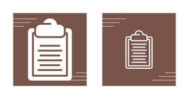 Bir belge simgesinin vektör illüstrasyonu