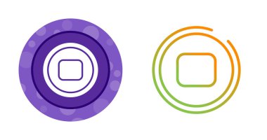 Düğme Simgesini Durdur. Ortam Oyuncu Denetim Sembolü Beyazda İzole Edildi 