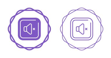 ses düğmesi simgeleri beyaz arkaplanda izole edildi