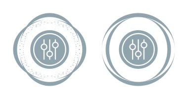 Basit eşitleyici simgeleri ayarlandı. vektör illüstrasyonu 