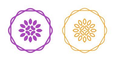 çiçek simgesi vektör illüstrasyon tasarımı