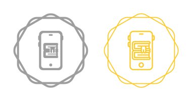 akıllı telefon simgeleri ayarlandı, vektör illüstrasyonu basit tasarım