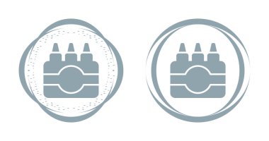 Pastel Boya Ağı simgelerinin vektör çizimi