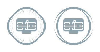 Zaman çizgisi simgesi vektör illüstrasyon tasarımı