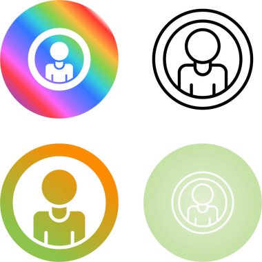 kullanıcı simgeleri dizisi, web basit illüstrasyonu