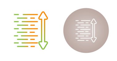 Satır Boşluğu simgeleri ayarlandı, vektör illüstrasyonu