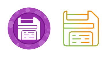 Dijital kaydetmeyi gösteren renkli disket simgeleri