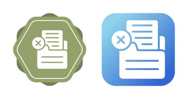 Dosya belgesi simgeleri dizisi. dosya simgesiyle dosya belgesi sil.