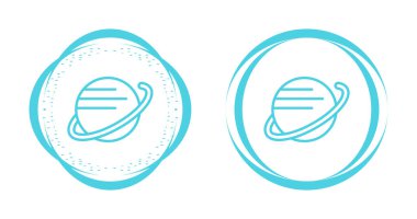 Gezegen simgeleri, vektör illüstrasyonu