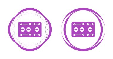 Devre Kesicisi Simgeleri Seti, web basit illüstrasyonu