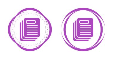 Dosya simgelerini kopyala, vektör illüstrasyonu