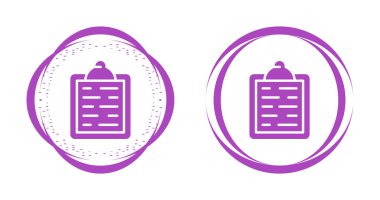 Web için soyut renk biçimi ile bir belgeyi tasvir eden vektör simgesi.