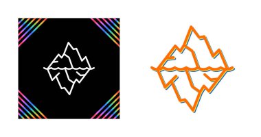 Buzul simgelerinin basit doğrusal çizimi