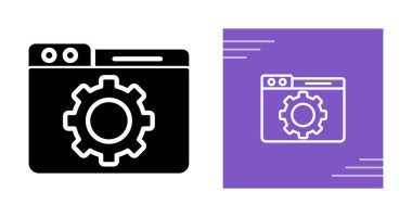 Çark simgeli web sayfası simgeleri. İnternet ayarları kavramı 