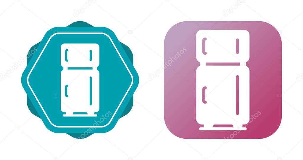 Fridge icon or symbol in trendy flat style on white background