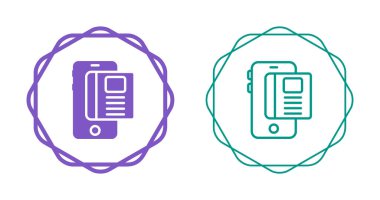 akıllı telefon simgeleri ayarlandı, vektör illüstrasyonu basit tasarım