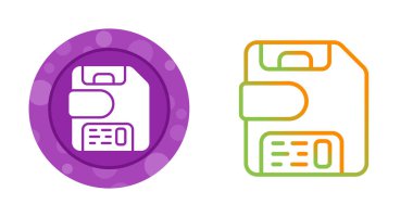 disk simgeleri seti, vektör illüstrasyonu basit tasarım