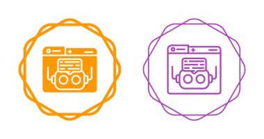 Web sitesi için düz grafik simgeleri. çevrimiçi e-öğrenme
