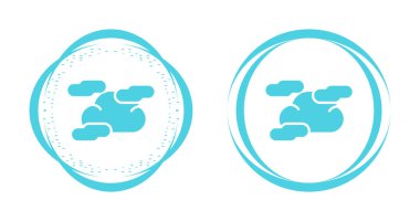  Bulut simgesi beyaz arkaplanda izole edildi. Taslak konsept. vektör.