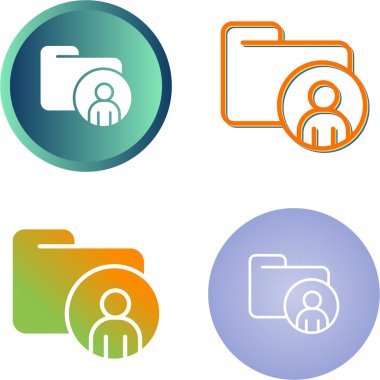 Asgari belge ve kullanıcı dizini simgeleri