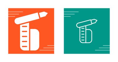 Kalem simgesi iki renkli kare ile ölçülüyor