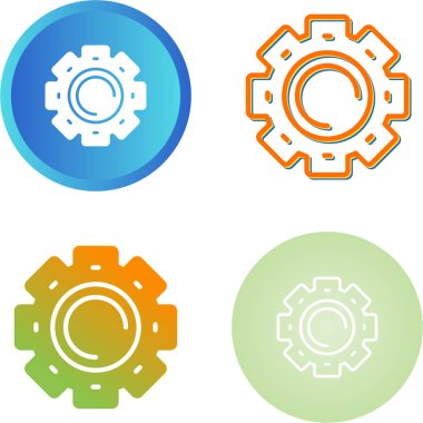 Beyaz arkaplandaki simgeyi özelleştir. Ayarlar imzası. Vites sembolü. Vektör illüstrasyonu