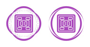 Priz veya soket simgesi vektör çizimi