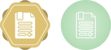 belge web simgesi vektör illüstrasyonu