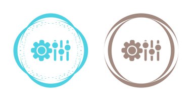 Sunum için en küçük vektör simgeleri, ayarlar tasarımı