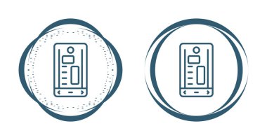 akıllı telefon simgeleri ayarlandı, vektör illüstrasyonu basit tasarım