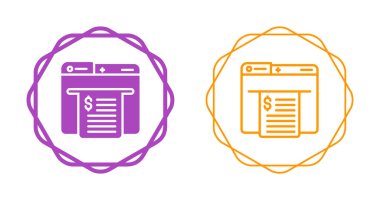 Finansal belge simgelerini gösteren web sayfası simgeleri