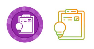 Ampul ve işaretli pano simgeleri