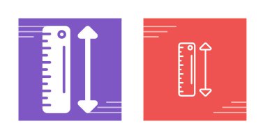 kayan ölçek simgeleri ayarlandı, Büyük vs Küçük, vektör illüstrasyonu 