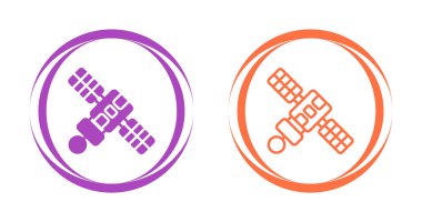 uydu ağ simgeleri vektör illüstrasyonu