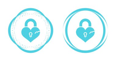 Beyaz arkaplanda asma kilit simgeleri