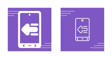akıllı telefon simgeleri ayarlandı, vektör illüstrasyonu basit tasarım