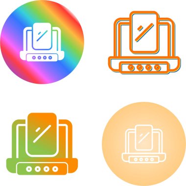 Bilgisayar Simgesi, İzole Vektör İllüstrasyonu