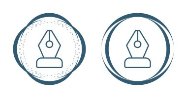 Dolma kalem ikonu vektör tasarımı