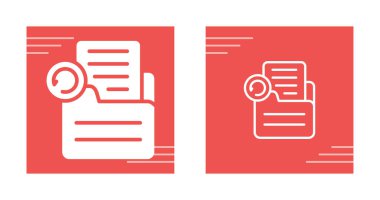 Illustrating documents and magnifying glass