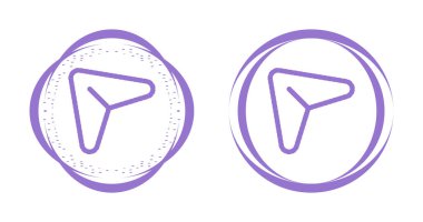 navigasyon noktası simgesi vektör çizimi 