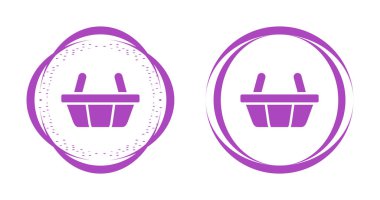 Alışveriş sepeti simgeleri ayarlandı, vektör illüstrasyonu 