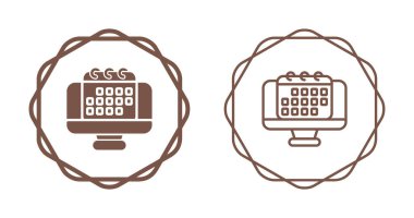 Takvim simgesi vektör illüstrasyon dizaynı