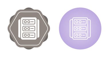 bilgisayar sunucuları simgesi beyaz arkaplanda izole edildi
