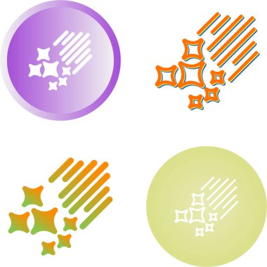 Beyaz arkaplanda izole edilmiş yıldız simgeleri. vektör illüstrasyonu 